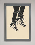 Trainers Bouncing Framed Wall Art