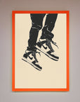 Trainers Bouncing Framed Wall Art