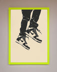 Trainers Bouncing Framed Wall Art