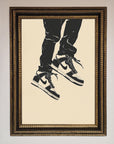 Trainers Bouncing Framed Wall Art
