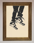 Trainers Bouncing Framed Wall Art