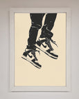Trainers Bouncing Framed Wall Art