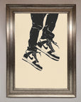 Trainers Bouncing Framed Wall Art