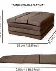 Transformable Kids Play Mat and Couch for Playtime and Relaxation-3