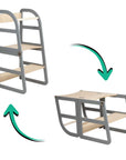 Transformable Kitchen Tower - Sleekstep and High Chair Combo