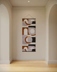 Large Retro Geometric Shape Tapestry