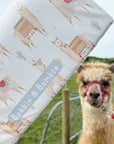Travel Changing Mat - Alpacas