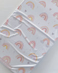 Travel Changing Mat - Pink Rainbow