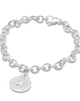 Travel Safe Compass Personalised Silver Charm