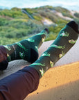 Bamboo Tree Frog Socks in Green