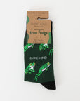 Bamboo Tree Frog Socks in Green