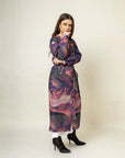 Amelia printed trench coat, stylish premium outerwear, best-selling luxury fashion by Bethikal at brixbailey.com