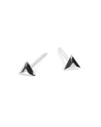 Triangle Earrings in Rose Gold and Silver