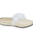 Trinity leather women’s slippers – Champagne