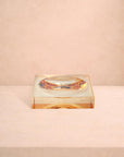 Chelsea Amber Glass Trinket Tray - Brown