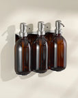 Chrome Triple Wall Mounted Soap Dispenser