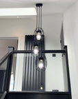 Triple Cluster Pendant Light Barrel Cages