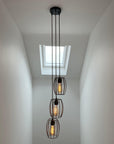 Triple Cluster Pendant Light Barrel Cages