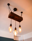 Triple Heartwood Elegance: Rustic Dark