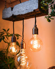 Triple Heartwood Elegance: Rustic Dark