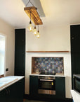 Triple Wooden Beam Chandelier - Norwegian Spruce Cluster Pendant Light