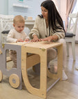 Convertible Montessori Kitchen Helper Table