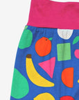 Luxury kids yoga pants with vibrant fruit print, premium organic cotton, stylish and comfortable for active play by Toby Tiger at brixbailey.com