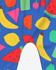 Premium kids yoga pants with vibrant fruit print, stylish and comfortable, 100% organic cotton, best-selling colorful leggings for children by Toby Tiger at brixbailey.com