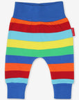 Premium striped organic cotton baby yoga pants, soft comfortable elastic waistband, timeless stylish design, best-selling eco-friendly by Toby Tiger at brixbailey.com