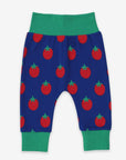 Adorable Baby Pants with Tomato Print, 100% GOTS Organic Cotton, Flexible Waistband, Toby Tiger Kids Collection by Toby Tiger at brixbailey.com