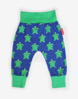 Premium baby pants with turtle applique, organic cotton, soft GOTS-certified fabric, stylish neutral tones, best-selling sustainable kids fashion by Toby Tiger at brixbailey.com