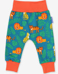 Premium Baby Pants with Big Cat Print, Soft Organic Cotton, Comfortable Fit for Crawling and Play, Sustainable Eco-Friendly Kids Fashion by Toby Tiger at brixbailey.com