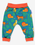 Premium Baby Pants with Wildcat Print, Soft Organic Cotton, Comfortable Fit for Crawling and Play, Sustainable Eco-Friendly Kids Fashion by Toby Tiger at brixbailey.com