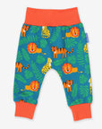 Premium Baby Pants with Big Cat Print, Soft Organic Cotton, Comfortable Fit for Crawling and Play, Sustainable Eco-Friendly Kids Fashion by Toby Tiger at brixbailey.com