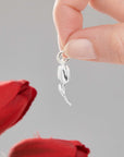Tulip Flower Silver Charm