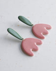 Porcelain Tulip Drop Earrings