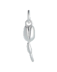 Tulip Flower Silver Charm