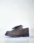 Dark Brown Leather Widgets – Durable & Stylish Unisex Shoes by Samelin at www.brixbailey.com