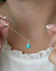Turquoise December Birthstone Necklace