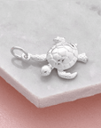 Turtle Silver Charm