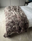 Luxury Rich Mink Tuscan Shearling Throw, premium fur blanket, stylish sheepskin rug, best-selling sustainable decor by Wildash London at brixbailey.com