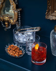 A Crystal Ice Dish with Spears Design