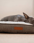 THE LINCOLN | LUXURY TWEED CALMING DONUT DOG BED