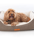 THE LINCOLN | LUXURY TWEED BOLSTER DOG BED