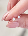 Twilight Star Silver Stud Earrings