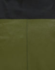 Olive And Black Two Tone Leather Tote Brix and Bailey Ethical Bag Brand