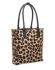 NEW Leopard Leather Day Tote Bag