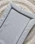 Standard Changing Mat - Grey-green moon and stars Print