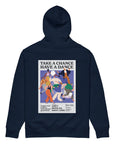 Take A Chance Have A Dance DISCO! Organic Cotton Embroidered Heavyweight Hoodie