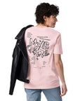 GUSTATORY Melbourne Coffee Scene Organic Cotton Embroidered T-Shirt